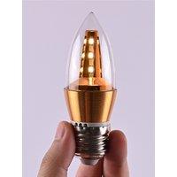 4PCS E14 LED Bulb 5W Light Candle Aluminum AC220V 360bright Replace Chandelier Desk Lamp Power Saving Warm White Cool White
