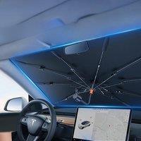 Car sunshade windshield curtain car sun protector with endable handle windshield sun shade car window sun protection windshield