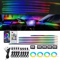 14/18/22 in 1 213 64 Color Rgb LED Interior Streamer Symphony with Remote Car Ambient Light