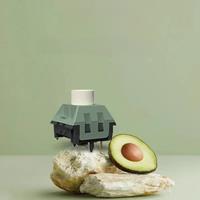 Kailh BOX Avocado Ice Cream Linear Switches Factory lubrication Custom DIY Mechanical Keyboard 5 Pins 39g POM Switch Accessories