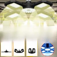 E27 LED Light Bulb Garage Lamp Deformable Folding Spotlight Home Warehouse Workshop High Bay Lamp Cold/Warm White 100W 150W 200W