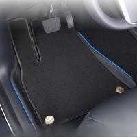 NovaAcc for Tesla Model Y 3 Double Layer Straight Fleece Floor MatsSoft Floor Lining All Weather Trunk Mat Accessories