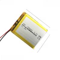 1-20pcs 3.7V Li polymer lithium battery For solar light car air purifier 3000mAh rechargeable battery 705060