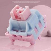 Sunlit Pink Switch Light Pressure Office Typing Preferred 30g 5 Pins Fine lubrication Mechanical Keyboard Linear Custom Switches