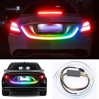 1pcs Car Rear Trunk Lights Strips LED Decorative Lamps Tail Light Warning Lights Dynamic Streamer For Brake Turn Signal Lamps
