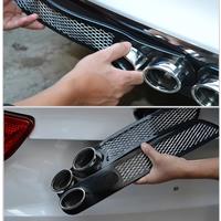 1 Pair Car Plastic Dual Exhaust Pipe Stickers Car Styling Accessory Exhaust Muffler Tip Pipe Auto Truck Vehicle Exterior Decor
