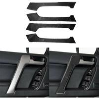4pcs Carbon Fiber Interior Door Handle Trim For Toyota Land Cruiser Prado 150 2010-2018
