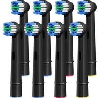 8x Replacement Toothbrush Heads Compatible with Oral B Braun Professional Electric Brush Heads 1000 1500 3000 6000 7000 7500