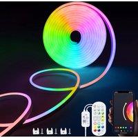 5V USB RGB LED Neon Light ,Flexible Waterproof Neon Strip Work With Tuya/Smart Life Or Bluetooth APP For Home Neon Sign Decor