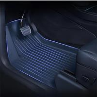 NovaAcc All TPE Floor Mats for Tesla Model Y 3 2021 to 2024 Left Rudder All Weather Foot Pad