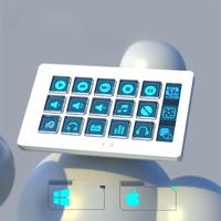 Ajazz Joystick AKP153 Russian version Intelligent Assistant for Desktop, Wired, White