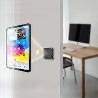 Zilvex AC Magnetic Wall Mount Charger for iPad Pro/Air/Mini 8.3-11-13in 15W Fast Charge Base + Case Set Smart Home Tablet stand