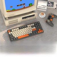 M87 Wireless Gaming Keyboard, Bluetooth 5.0/2.4GHz with Dual Mode 2-in-1 Receiver, 87 Keys TKL