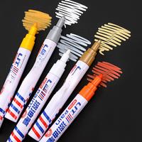 Paint Marker Pen Waterproof Quick Dry Car Tire Tread Oil-Based White Black Paint Pen Permanent Auto Scratch Repair Touch Up Pen