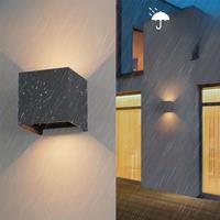 Minimalist Outdoor Wall Lamp 6W 12W IP65 Waterproof Balcony Lamp Courtyard Entrance Wall Washing Lamp Villa Garden Decoration