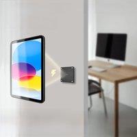 Zilvex Magnetic Wall Mount with Charging Case for iPad 10 Upgraded 18W Quick Charge Strong Magnets 360 Rotation 10.9inch Stand