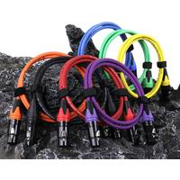 0.2M-30M 3Pin XLR Female to Female F/F Balanced Audio OFC Cord,Colored Connector XLR MIC Extension Cable for Mixer Amplifier