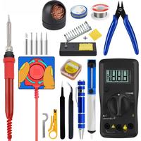 JCD Soldering Iron Kit 60W 110V/220V Large Knob Easy Adjustable Temperature for cell-phone BGA IC Repair Welding Tools ADJ908