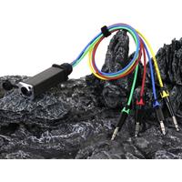0.2M-15M 4 Channel 1/4 inch 6.35mm TRS Stereo Male Plug to RJ45 CAT5 with Shielded Multi Network Receiver Cable for Guitar Amp