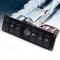 6-Speed Toggle Rocker Switch Panel Suitable for Rv Cars and Ocean Ships Car Interior Replacement