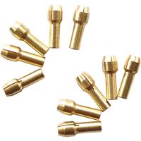 10 Piece Mini Drill Collet Brass Collet Small Drill Collet Shank Collet Adapter Kit Mini Drill Engraver Dremel Accessories