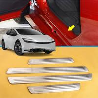 For Toyota Prius XW60 2023 2024 2025 Sainless Steel Door Sill Kick Scuff Protector Cover Guard