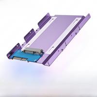 JEYI 2.5" to 3.5" SSD HDD Hard Drive Adapter Bay Holder Mounting Bracket Caddy Tray for 7 / 9.5 / 12.5mm 2.5 inch HDD / SSD