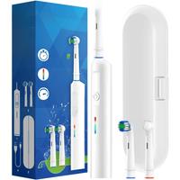 Rotating Electric Toothbrush, 3 Modes USB Fast Rechargeable Rotary Electric Toothbrush with Timer,