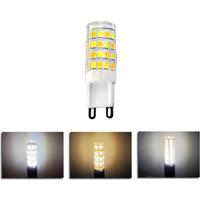 10pcs/lotG9 Base LED Lamp Bulbs 220V 5W Pendant Ceramic Light 3000K 4000K 6000K On/Off Control Tricolor Switching No need Driver