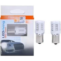 OSRAM LED P21W S25 1156 BA15s 7456R Red Color LEDriving 12V 3W Standard Car LED Front Rear Signal Tail Stop Brake Light Pair