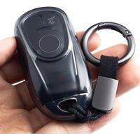 For Buick Regal Enclave Envision Encore GX Sportback Lacrosse TourX Black Transparent Car Key Fob Case Cover Keychain Ring