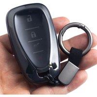 Black Transparent Key Fob Case Cover Keychain Car Accessories For Chevy Malibu Blazer Bolt EV Trax Equinox Traverse Trailblazer
