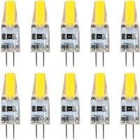 10PCS NEW Dimmable Mini G4 LED COB Lamp 6W Bulb AC DC 12V 220V Candle Lights Replace 30W 40W Halogen for Chandelier Spotlight