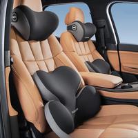 Car Headrest Lumbar Support Neck Pillow Support Universal Cushion Memory Foam Back Support Car