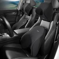 Memory Foam Car Neck Pillow Four Seasons Lumbar Back Support Breathable Car Headrest Cushion Relieve