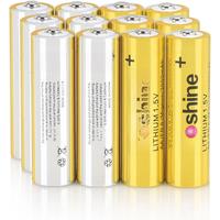 Soshine 1.5 Volt 3000mAh Batteries AA 1.5V Lithium Battery Non-Rechargeable Li-ion Battery for Flashlights Electronic Doorbell