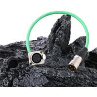 D Type 5Pin XLR Female Panel Socket to 3Pin XLR Male Plug Cable Extension Cord,XLR Feed/Pass Thru Converter Compatible with MIC