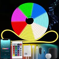 Tuya LED Neon Light With RGB Color 24V 30M 1M/120 LED Light Made Of True Silicone Suitable For House Decoration