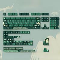 JCM Cherry Profile Keycaps PBT Material Dye-Sub Big Set Key Caps ISO/ANSI Alice 7u Space Bar German Spanish Korean Keycaps Abnt2