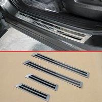 Stainless Steel Door Sill Scuff Kick Protector Guard For Mazda CX-5 KF 2017 2018 2019 2020 2021 2022 2023 2024