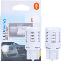 OSRAM LEDriving Standard LED T20 W21W 7440 12V 3W Red Color Car LED Stop Brake Lamps Signal Light 80% Energy Saving 7705R Pair
