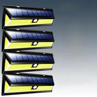 Solar Lights Outdoor 180 COB Solar LED Wall Lamp Waterproof Motion Sensor 3 Modes Super Bright for