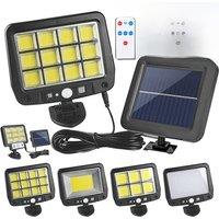 LED Solar Light Outdoor Split Wall Lamp with 3 Modes Motion Sensor Solar Powered Sunlight Spotlights Street Lights for Garden