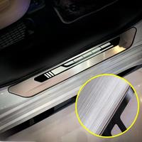 Stainless Steel Door Sill Kick Scuff Protector Guard For Toyota Sienna 2021 2022 2023 2024 Silver
