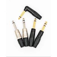 Neutrik's REAN 6.35mm Stereo TRS Audio Plug 6.35mm Mono TS Audio Cable Plug 1/4" phone plug jacks NYS201D NYS202D