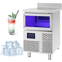 Commercial Ice Maker Multi-functional Milk Tea Shop Large Capacity Automatic Square Ice Cube Making