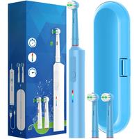Intelligent Rotary Electric Toothbrush, Rechargeable Rotating Toothbrushes Compatible with Oral B