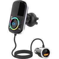 BC71 Car Bluetooth 5.0 FM Transmitter QC3.0 Fast Charge PD Car Charger MP3 Player Adapter with