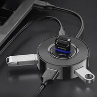 Mindpure USB Hub 2.0 HUB Splitter 4 in 1 with Micro USB Charge Power for harddisk MacBook Pro LenovoLaptop PC USB Expansion Port