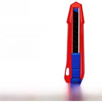 KNIPEX 90 10 165 BK CutiX Universal Knife 165mm Length Non-slip Wallpaper Utility Knife with High-quality Blade Locking